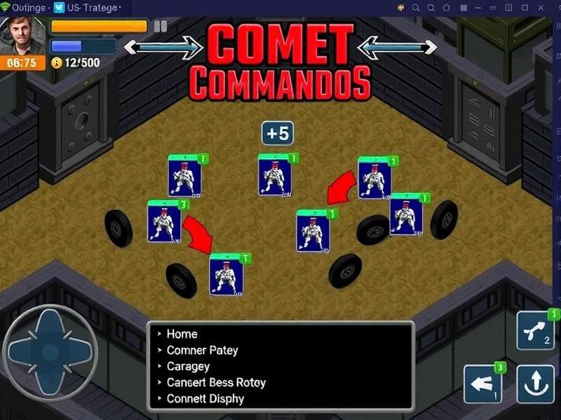 Comet Commandos Gameplay Interface